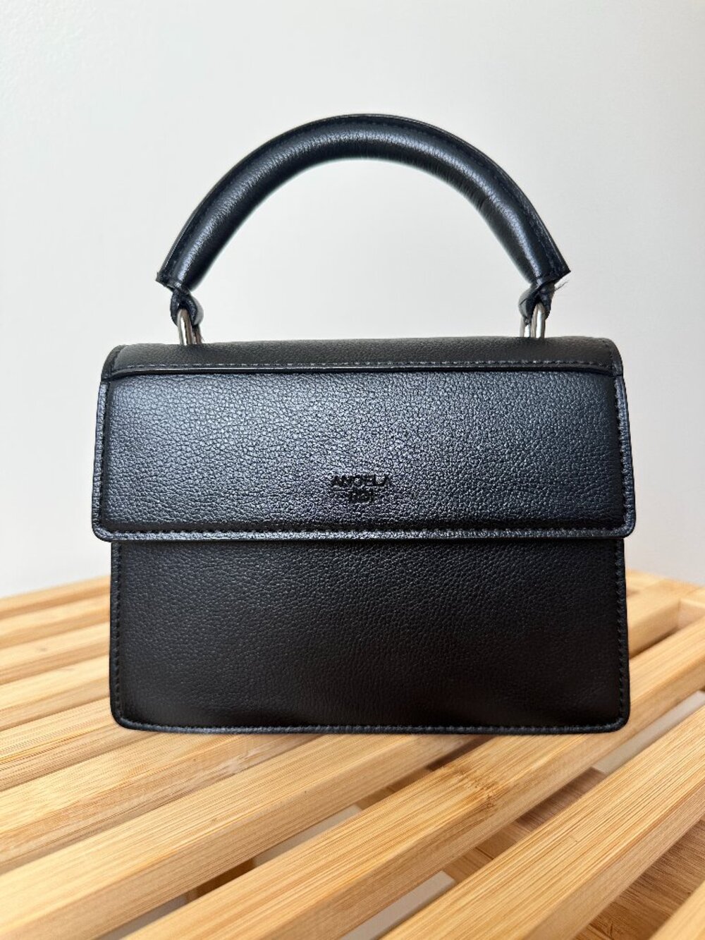 Angela Roi Hamilton Satchel Micro Black Bag